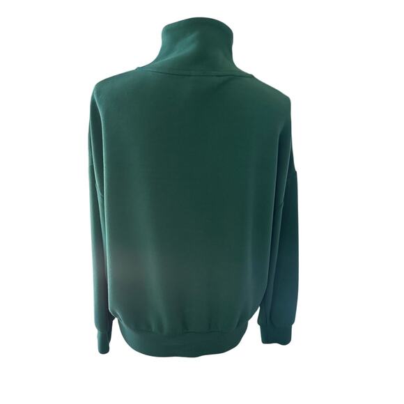 Varley Hawley Half-Zip Sweat Forest Green Double Soft-S - Picture 7 of 11